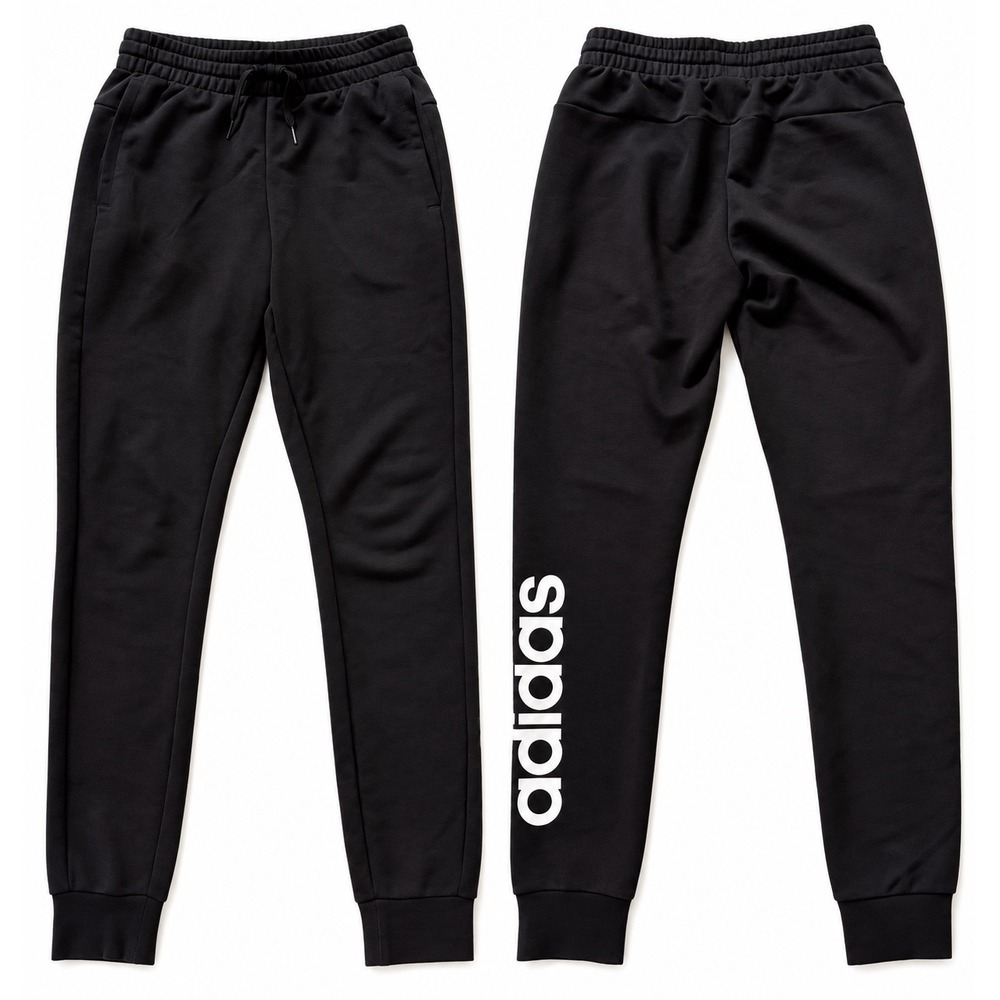 Adidas Jogger Sweatpants Women XS Black Logo Fleece Lounge Athleisure Activewear